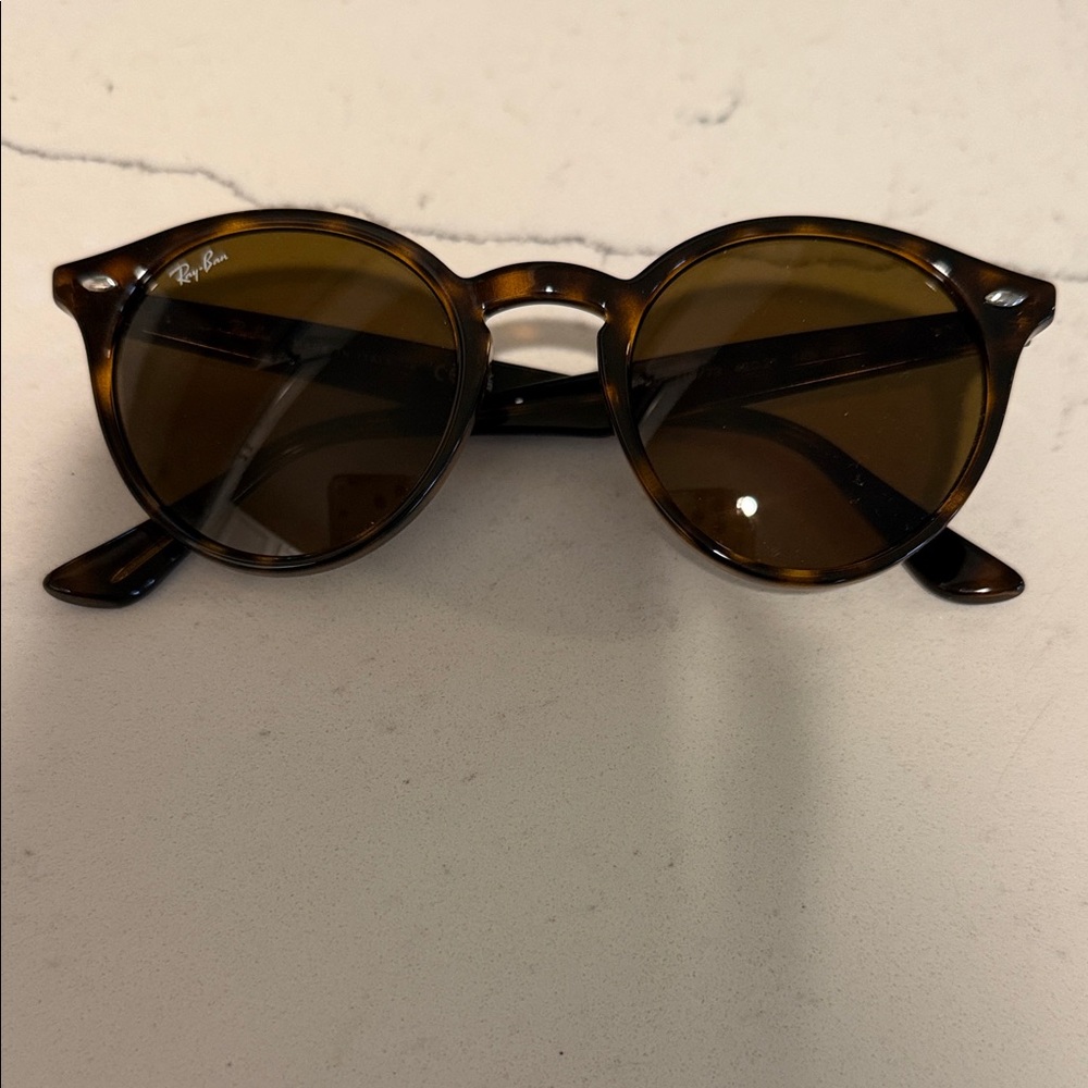 Ray-Ban Brown Round Sunglasses